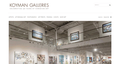 Desktop Screenshot of koymangalleries.com