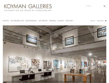 Tablet Screenshot of koymangalleries.com